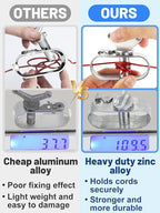 Pool Cover Cable & Winch Kit - 100ft Plastic Coated Steel Wire & Heavy Duty Zinc Alloy Spring Loaded Ratchet for Above Ground Swimming Pool Winter