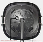 Korean Style Square Grill Pan with Maifan Coated Surface,Non-stick Smokeless Barbecue Stovetop Plate for Indoor Outdoor BBQ