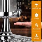Drink Dispensers for Parties, Cold Beverage Dispenser with Centre Ice Core and Drip Trays, 2.2 Gallon/8L Stainless Steel Drink Dispensers with Stand and Spigot Buffet Cold Drinks and Beer