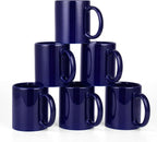 BYCNZB 12oz coffee mug set of 6 Coffee Mugs for Coffee, Tea, Cocoa, Milk（cobalto）