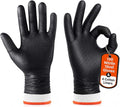 BBQ Gloves Disposable, 100 Count + 4 Cotton Liners, 10 Mil Tear Resistant | Nitrile Diamond Grip, Heat Resistant for Grilling Smoking Cooking, Food Safe, Latex Free, Heavy Duty Meat Handling, X-Large