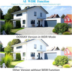(Dual Antennas for Wi-Fi Enhanced) AI Human Detected 2-Antennas Enhance Outdoor Wireless Security Camera System WiFi Video Surveillance System