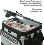 Titan by Arctic Zone Deep Freeze Cooler - Zipperless Hardbody Cooler - Deep Freeze Insulation, HardBody Liner, and SmartShelf