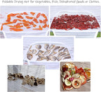 Foldable Drying Net for Vegetables, Fish, and Dehydrated Goods, Multi-Tiered Food Drying Net, Versatile Drying Rack, Windproof Design, Zipper Closure for Insect Protection 4Layer White