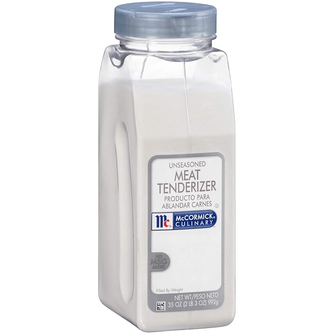 McCormick Culinary Unseasoned Meat Tenderizer, 35 oz - One 35 Ounce Container of Meat Tenderizer Seasoning, Perfect for Fall-off-the-Bone Meat