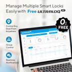 ULTRALOQ U-Bolt Pro WiFi Smart Lock with Door Sensor, 8-in-1 Keyless Entry Door Lock with Fingerprint ID, App Remote Control, Built-in WiFi Keypad Deadbolt, Auto Unlock, IP65 Waterproof, Easy Install