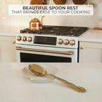 Beautiful Ceramic Spoon Rest for Stove Top - Perfectly Sized Spoon Holder for Your Kitchen Countertop - Easy to Clean and Dishwasher Safe, Perfect Addition to Any Kitchen Counter for Everyday Cooking