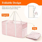 Lifewit Extra Large Tote Bag, Reusable Grocery Bags with Metal Wire Frame and Handles
