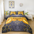 NTBED Game Console Comforter Set for Boys Girls Kids Geometric Lightweight Microfiber Bedding Sets (Gold, Full)