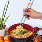 5 Pairs Reusable Chopsticks Helpers Training Chopstick for Beginner Replaceable Practice Chopsticks Non-slip Training Chopstick for Adults Learner(Stainless Steel,Colorful)