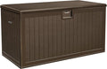 YITAHOME 150 Gallon Double-Wall Deck Box with Side Handles, Outdoor Large Storage for Patio Furniture Cushions, Garden Pool Accessories, Water Resistant & Lockable