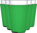 TahoeBay Blank Pint Glass Sleeves, Beer Coolers, 6-Pack, Kelly Green | Insulating Foam Cooler, 16oz Collapsible Tapered Beverage Holder, Bar Cup Insulator for Transfer Vinyl, HTV, Sublimation, DTF