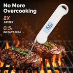 0.5 Sec Instant Read Grill Meat Thermometer Digital Food Cooking BBQ, White