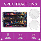 Feelyou Train Placemats Set of 4 Cartoon Train Transportation Table Mats for Party Kitchen Dining Decoration Transportation Vehicle Place Mat for Table Holiday Decor Indoor 18"x12" Easy to Clean