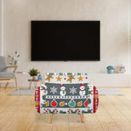 FKELYI Christmas Sofa Furniture Protector for Indoor Easy Going Stretch Sofa Slipcover Non-Slip Sofa Slicpovers Washable Sofa Couch Cover S