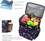 MIYCOO Lunch Bag for Women & Men, Expandable Double Deck Lunch Box, 15L | Leakproof & Waterproof, Portable, Large Soft Insulated Cooler bag for Adult, Work, Camping, Beach, Picnic, Travel