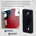 Leaf Blower Wall Mount Compatible with Milwaukee Leaf Blower M18 2724-20 2724-21, Plastic Wall Holder use for Hanging Leaf Blower - Mounting Bracket