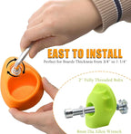 ZENFUN 32 Packs Rock Climbing Holds Multi Size and Color, Indoor & Outdoor Rock Wall Climbing Kit, Rock Wall Holds Multi-Colored Climbing Rock Wall Grips with Mounting Hardware