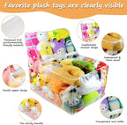 Clear Stuffed Animal Bean Bag Chair Cover for Kids, Waterproof Large Stuffable Beanbag Chair Cover, Creative PVC Plush Toys Storage, for Organizing Toddler & Children Rooms Soft Stuff Animal