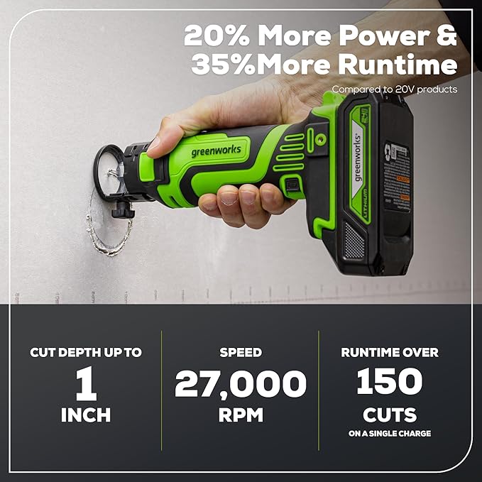 Greenworks 48V (2x24V) Lawn Mower Combo - 21" Push Mower, 12" String Trimmer, 320 CFM Leaf Blower + 24V Cordless Speed Saw - Ideal for Yard & Indoor