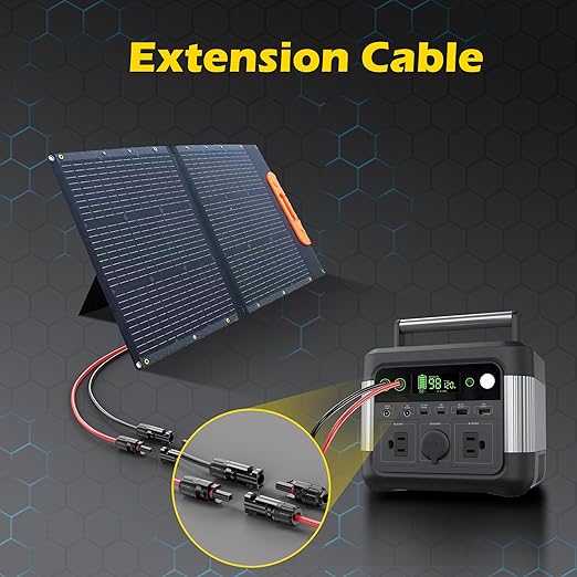 39Ft Solar Cable Solar Extension Cable,10AWG Solar Panel ExtensionCable with Female and Male Connectors,Waterproof Solar ExtensionCable Kit (Red and Black).