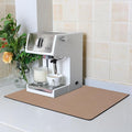 ZLR Large Coffee Bar Mat for Coffee Station, 16"x24" XL, Brown | Oversized Counter Protector, Absorbent Dish Drying Mat, Fits Espresso, Grinder, Frother & Cup Display, Hides Stains