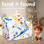 Cuddly Toddler Chair, Kids Snuggly-Soft armchair,Kids Sofa Chair with Washable and Removable Cover,Toddler Foam Chair with Friendly Carrying Handle, Reading Couch for Boys and Girls