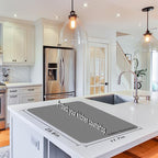 Food-Grade Silicone mat，2MM Extra Thick Silicone Mats for Kitchen Counter, 25.6" x17.7" Non-Slip Waterproof Large Countertop Protector Mat, Heat Resistant Mat, Silicone Placemat (Grey)