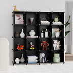 HOMIDEC Cube Storage Organizer 16-Cube Storage Shelf, Closet Organizer for Clothes, Closet Organizers and Storage,DIY Modular Bookshelf Storage Cubes for Bedroom, Living Room,Office