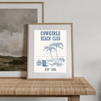 XOCUUI Light Blue Coquette Trendy Preppy Wall Art Prints, Coastal Granddaughter Wall Art for Girls Dorm, Blue Coquette Posters for Girls Bedroom Dorm, 8x10 Unframed