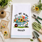 LXOMILL Gardening Gifts for Women, Funny Kitchen Towels for Plant Lovers