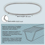 5/8 x 80 Inch Mower Belt Replace for Cub Cadet 01009787 01009787P Lawn Mower Belt Kevlar Lawn Mower Belt Compatible with Cub Cadet Z-Force with 44" 48" 54" Mower Decks (01009787P)