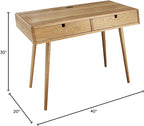American Trails Freedom Made of Solid American Desk with USB Ports, Natural Oak (New)