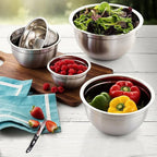 YBM HOME Heavy Duty Professional Stainless Steel Mixing Bowl – Commercial Grade Deep Prep & Serving Bowl for Baking, Cooking, Dough Mixing & Food Prep, Dishwasher Safe, 1.5 Quarts