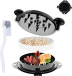 Chicken Shredder Tool Twist Large Chicken Breast Shredder Tool-Meat Shredder Meat Masher for Chicken Ground Beef Pork with Up-grated Stainless Steel Spikes Kitchen Gadgets Essentials (Black&Black)