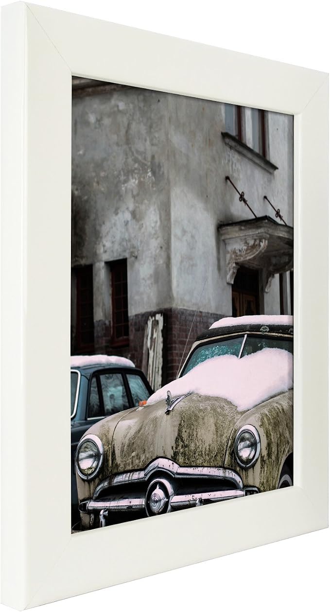 Craig Frames BW26460 24 by 30-Inch Picture Frame, Smooth Wrap Finish, 1.25-Inch Wide, Glossy White