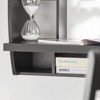 Haotian Home Office Table Desk Workstation Computer Desk with Storage Shelves, Trestle Desk, Black FWT18-SCH