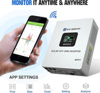 ECO-WORTHY Home Power Station Backup Power,10240Wh LiFePO4 Battery Support Communication、Bluetooth and WiFi,AC 5000W Inverter, 2Hr/5Hr Fast Charge,for Home Backup,Emergency,Solar System Components