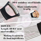 Onion Slicer Holder, Onion | Tomato | Potato | Apple | Egg Holder for Slicing, Vegetables | Fruits Slicer Holder, Meat |Beef Chopper, Multi-Purpose Kitchen Accessory, 2 Pack