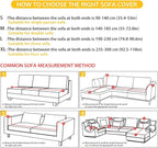 FKELYI Merry Christmas Sofa Cover for Home Decor Santa Claus Snowman Reindeer Printed Stretch Sofa Couch Cover Washable Furniture Protector-XL