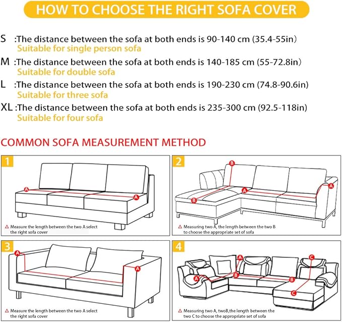 FKELYI Stretch Sofa Slipcover-Christmas Theme Jingle Bell Print Soft Couch Sofa Cover Furniture Protector Modern Home Decorations,Non Slip Soft Couch Sofa Cover for Women Mens-M