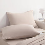 NTBAY Twin Comforter Set with Sheets, 5 Pieces Soft and Breathable Twin Bedding Set, Twin Bed in a Bag, Down Alternative Comforter Set Solid Color All Season, Kids Bedding Set, Taupe