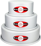 Fat Daddio's Anodized Aluminum 3-Tiered Round Cake Pan Set