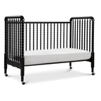 DaVinci Jenny Lind 3-in-1 Convertible Crib in Ebony, Removable Wheels, Greenguard Gold Certified