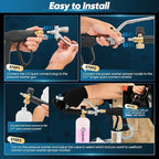 Saker Foam Cannon for Pressure Washer Kit with Quick Connect M22-15,Pressure Washer Gun for Car Washing and Cleaning,with 5 Power Washer Sprayer Nozzles