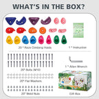 TOPNEW 20PCS Rock Climbing Holds for Kids, Climbing Rocks for Play Set, Swingset - Adult Rock Wall Holds with Mounting Hardware for Indoor Outdoor, Bright Color