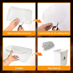 Disposable Grill Topper,16x12 Inch Grill Mesh Mat Disposable Pans,Non-Stick BBQ Aluminum Mats for Outdoor Grills, Easy to Clean (20)