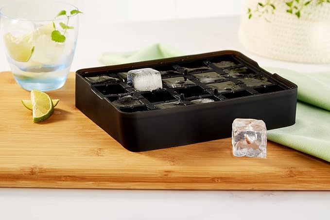 LURCH Germany ICE Former Cube - Silicone Tray for 20 Ice Cubes (1x1'')