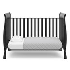 Storkcraft Maxwell Convertible Crib (Black) – GREENGUARD Gold Certified, Converts to Toddler Bed and Daybed, Fits Standard Full-Size Crib Mattress, Classic Crib with Traditional Sleigh Design