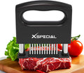 Mini-Deluxe Meat Tenderizer Tool – 48 Blade Stainless Steel, Easy to Use | Kitchen Cooking Gadgets Tools with Ultra Sharp Needle That Makes Steak & Chicken Tender